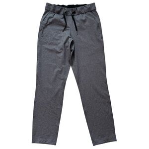 Lululemon On The Fly Pants 27" SZ 4 Heathered Black